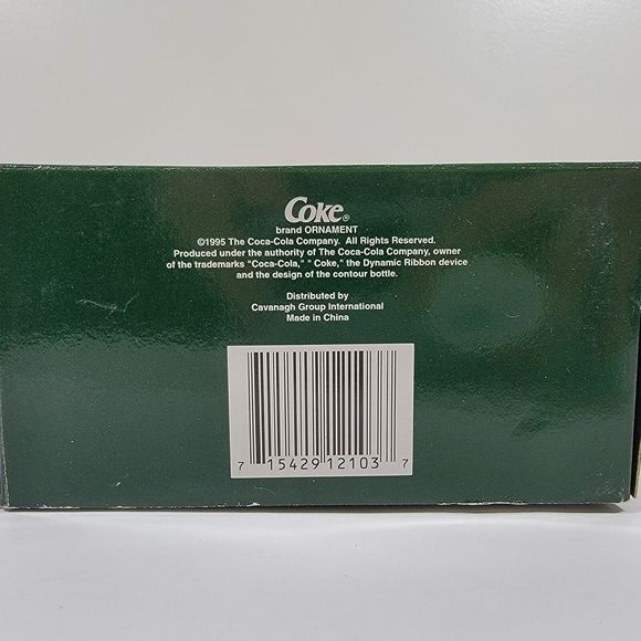 Coca Cola Skating Polar Bear Ornament with Box 1995 - Picture 4 of 5